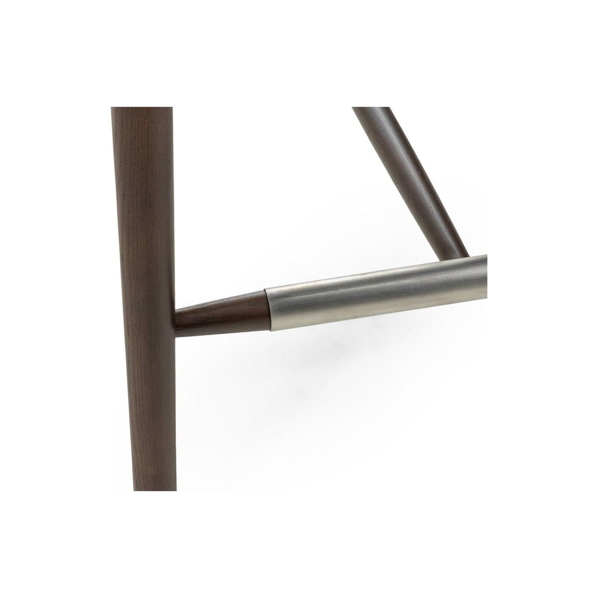 Tabouret de bar collection JULIETTE beige et noyer, RECOLLECTION