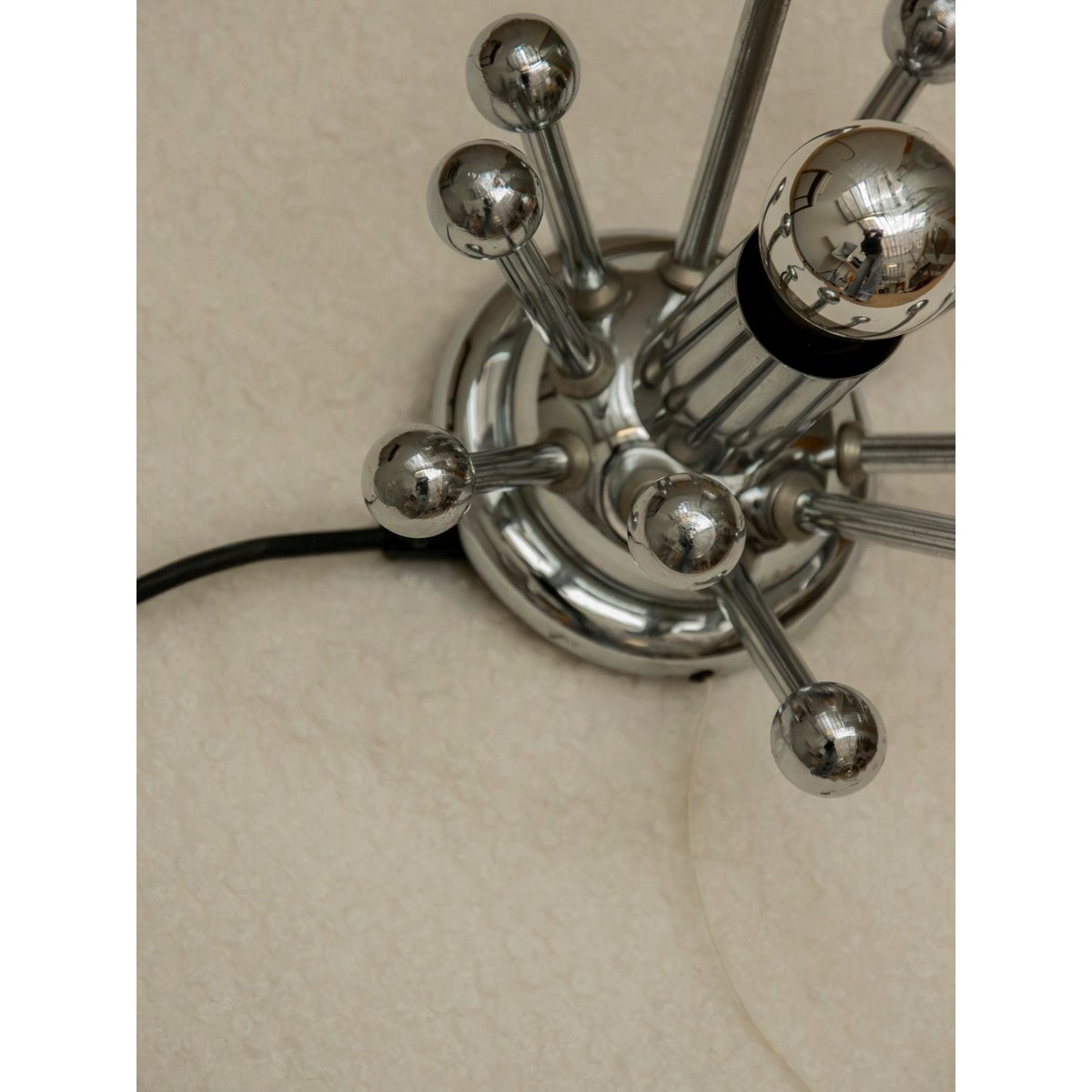 Applique murale en inox Suzette N°251 - Bon état métal, DEBONGOUT