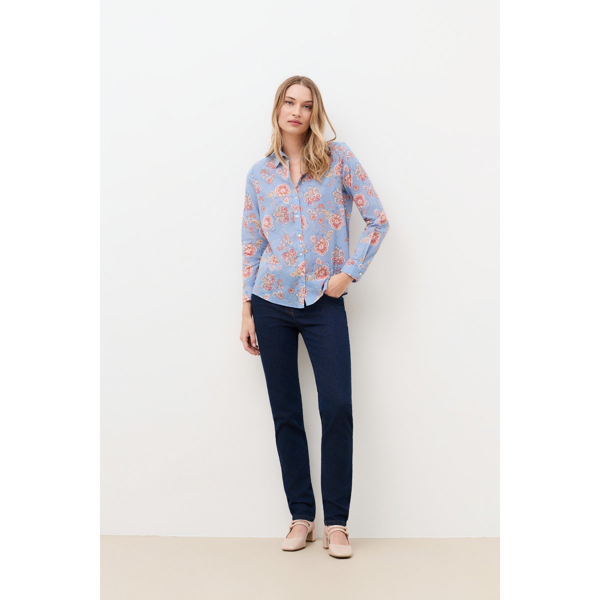 Chemise coupe droite CBRENDA multicolore, CAROLL