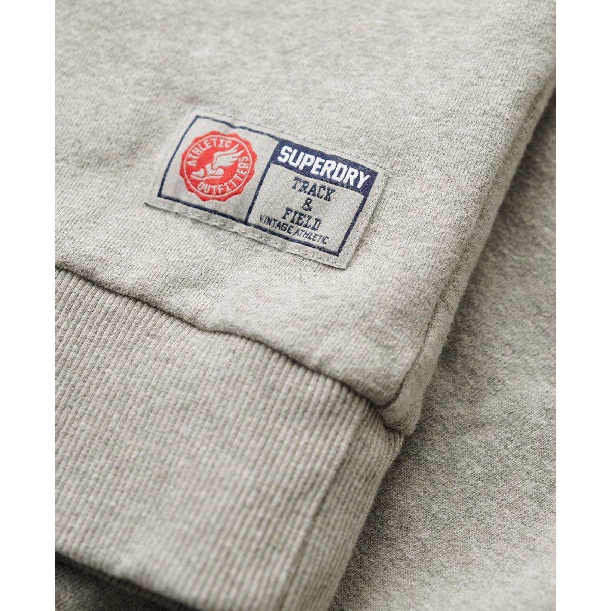 Sweat oversize imprimé Athletic gris athlétique chiné, SUPERDRY