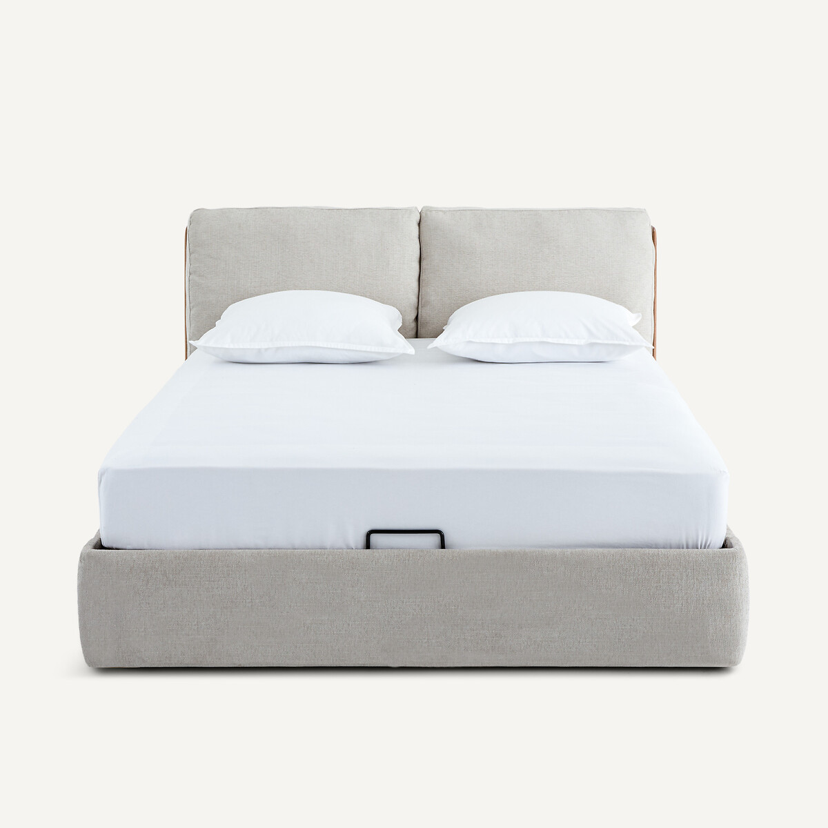 Doppelbett ILOSS mit Bettkasten, mit aufklappbarem Lattenrost, Eiche und Furnier natureicheholz, AM.PM