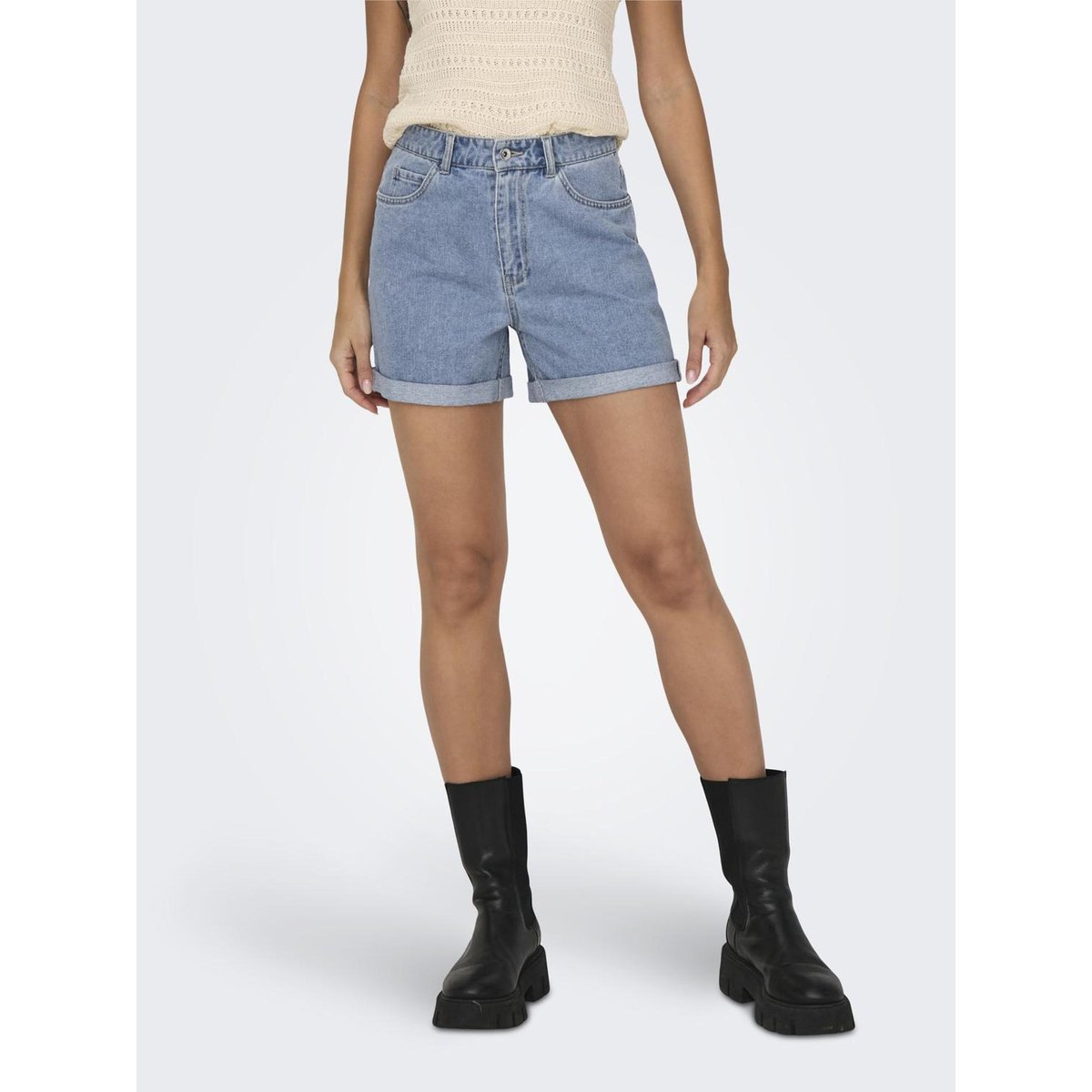 Short En Denim light blue denim, ONLY