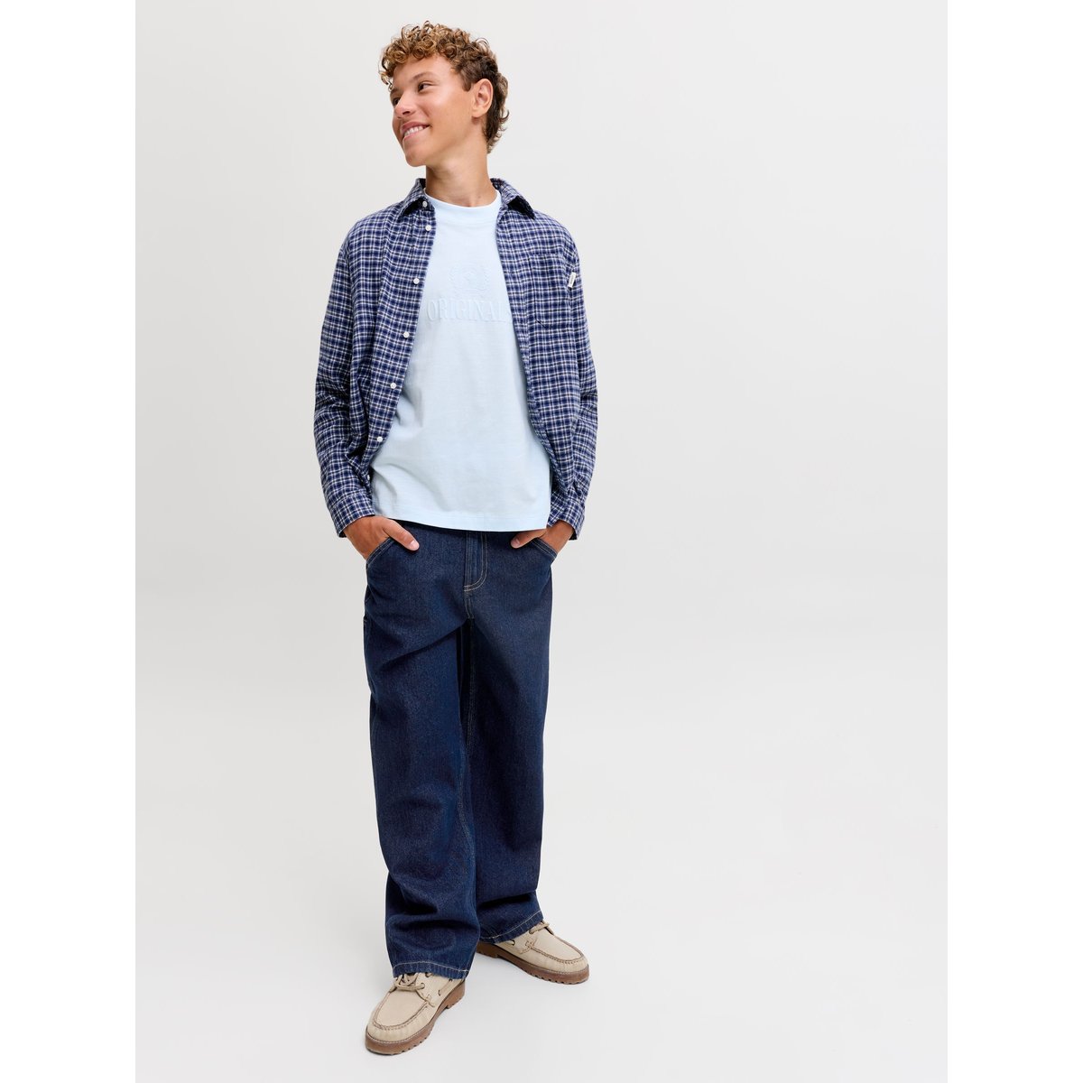 Jean Baggy Fit blue denim, JACK & JONES JUNIOR
