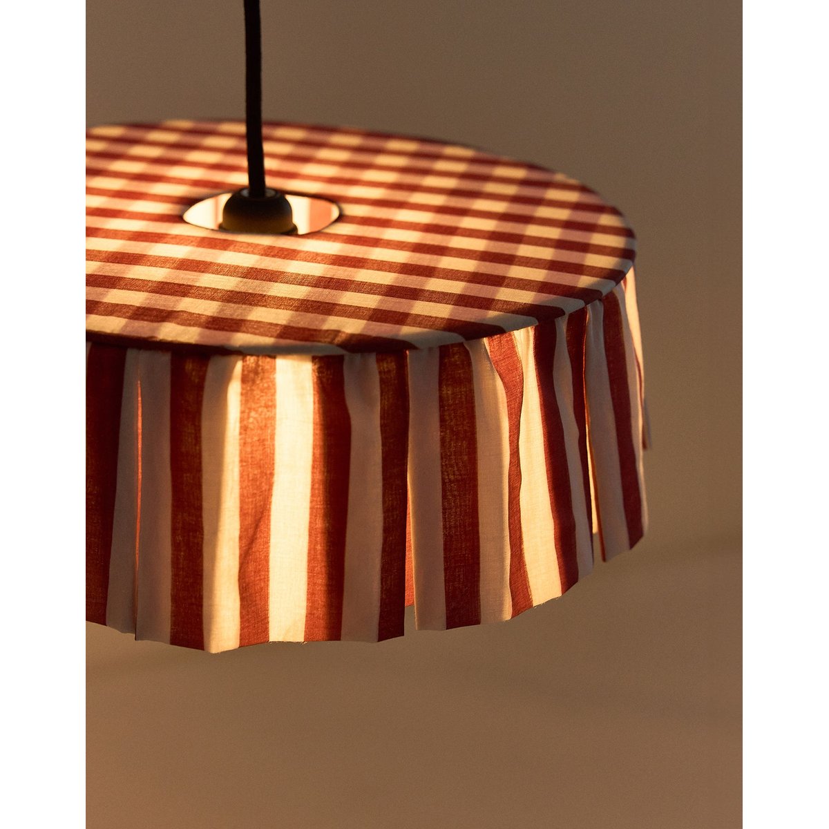 Abat-jour pour suspension VIBES maroon stripes, NOBODINOZ