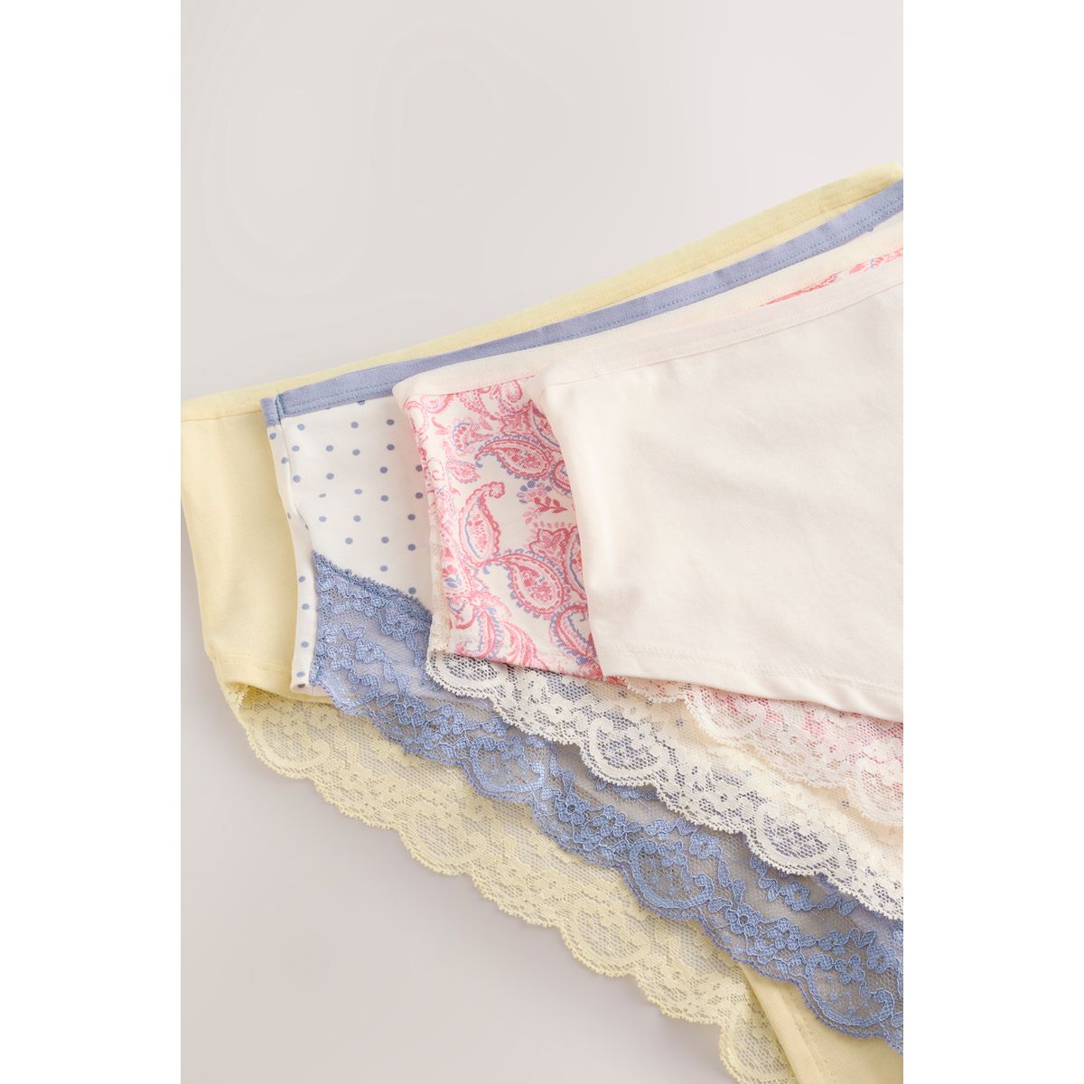 Culotte en dentelle, lot de 4 cachemire, NEXT