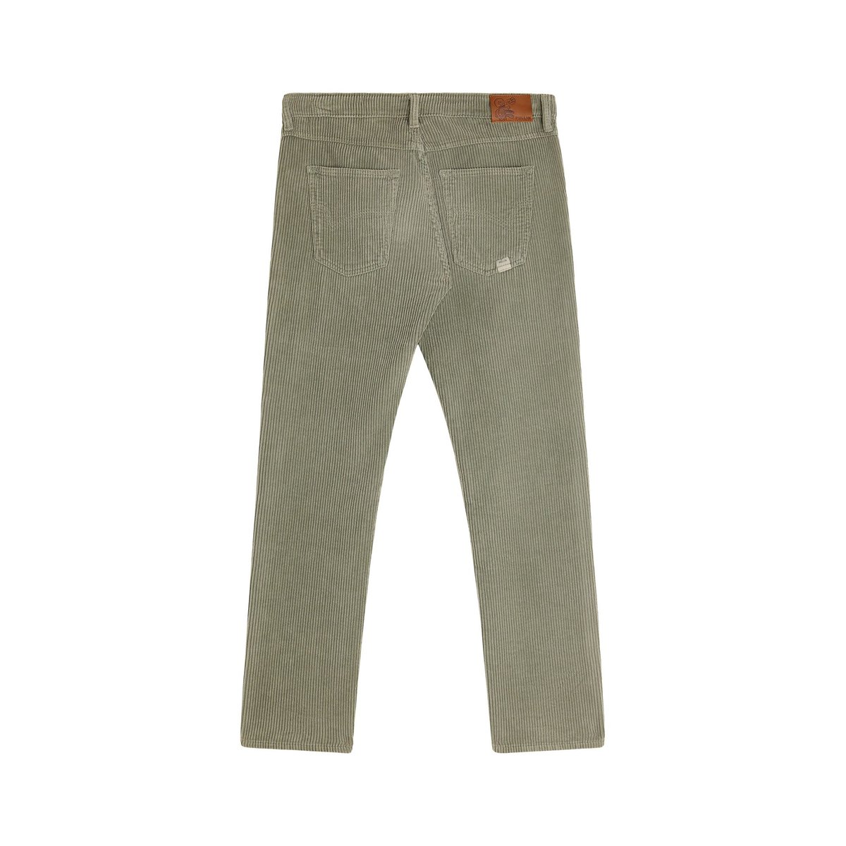 PANTALON REGULAR VELOURS DRIZZLE vert, PULLIN