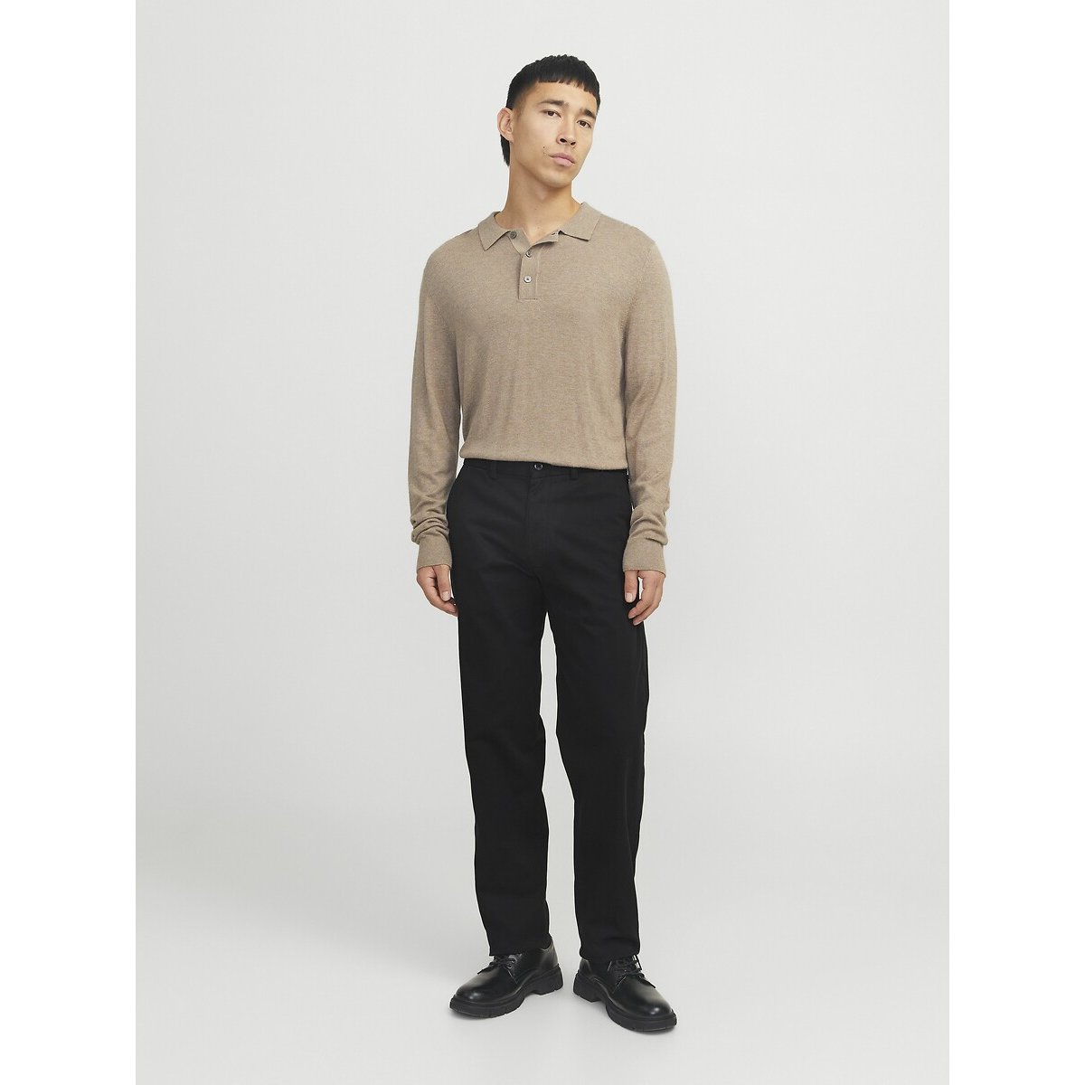 Pantaloni chino stretch nero , JACK & JONES
