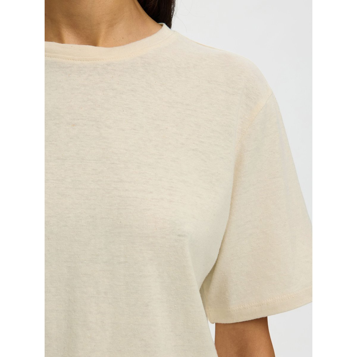 T-Shirt marron - nature, SELECTED