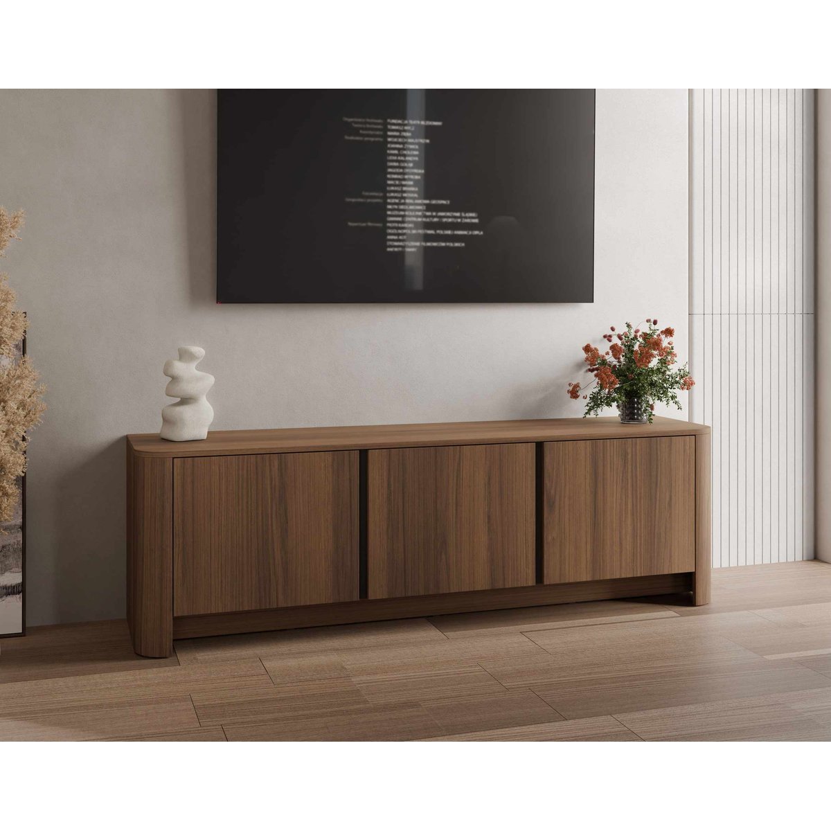 Meuble TV - YOURI effet noyer, BEST MOBILIER