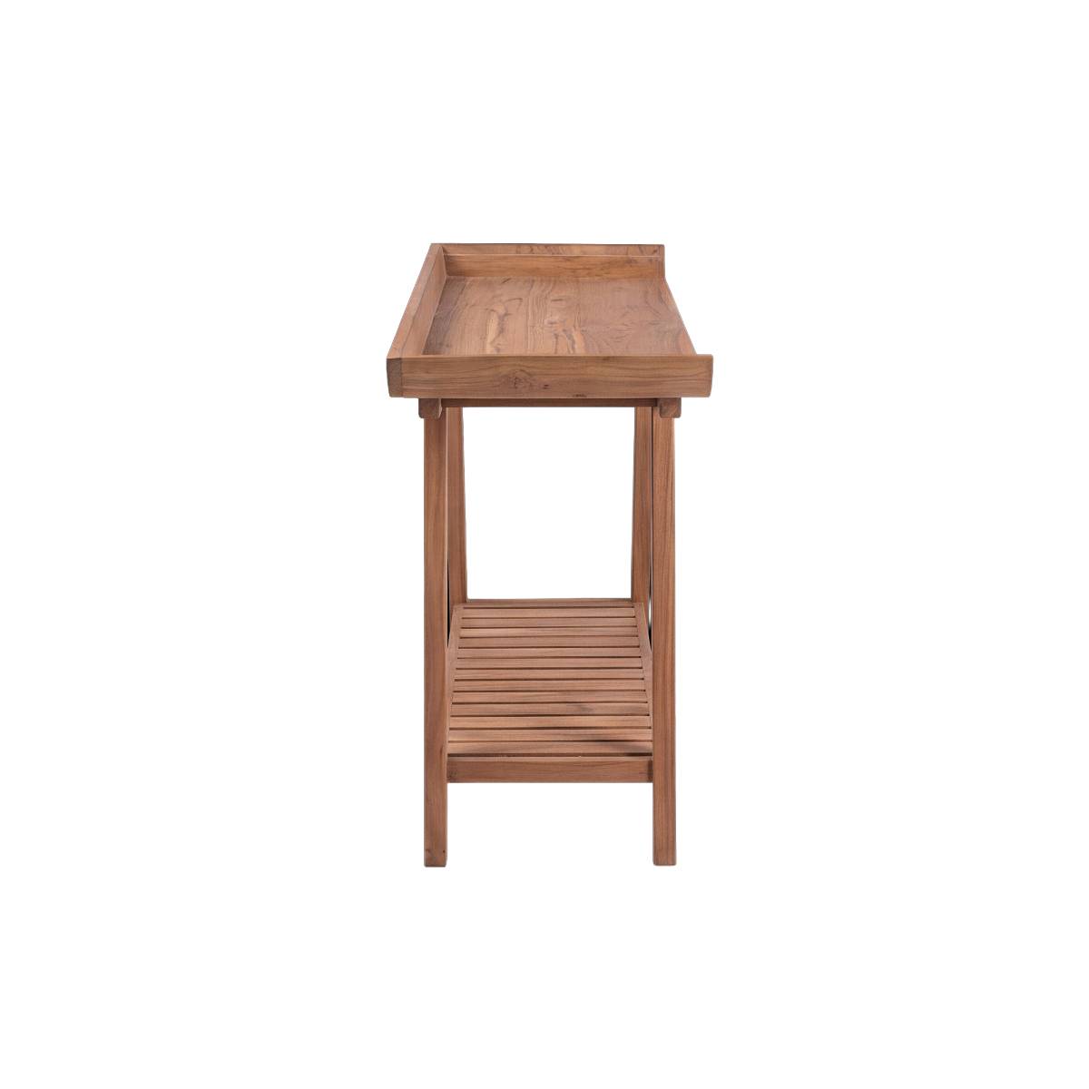 Console en bois de teck AMBER bois clair, MADE IN MEUBLES