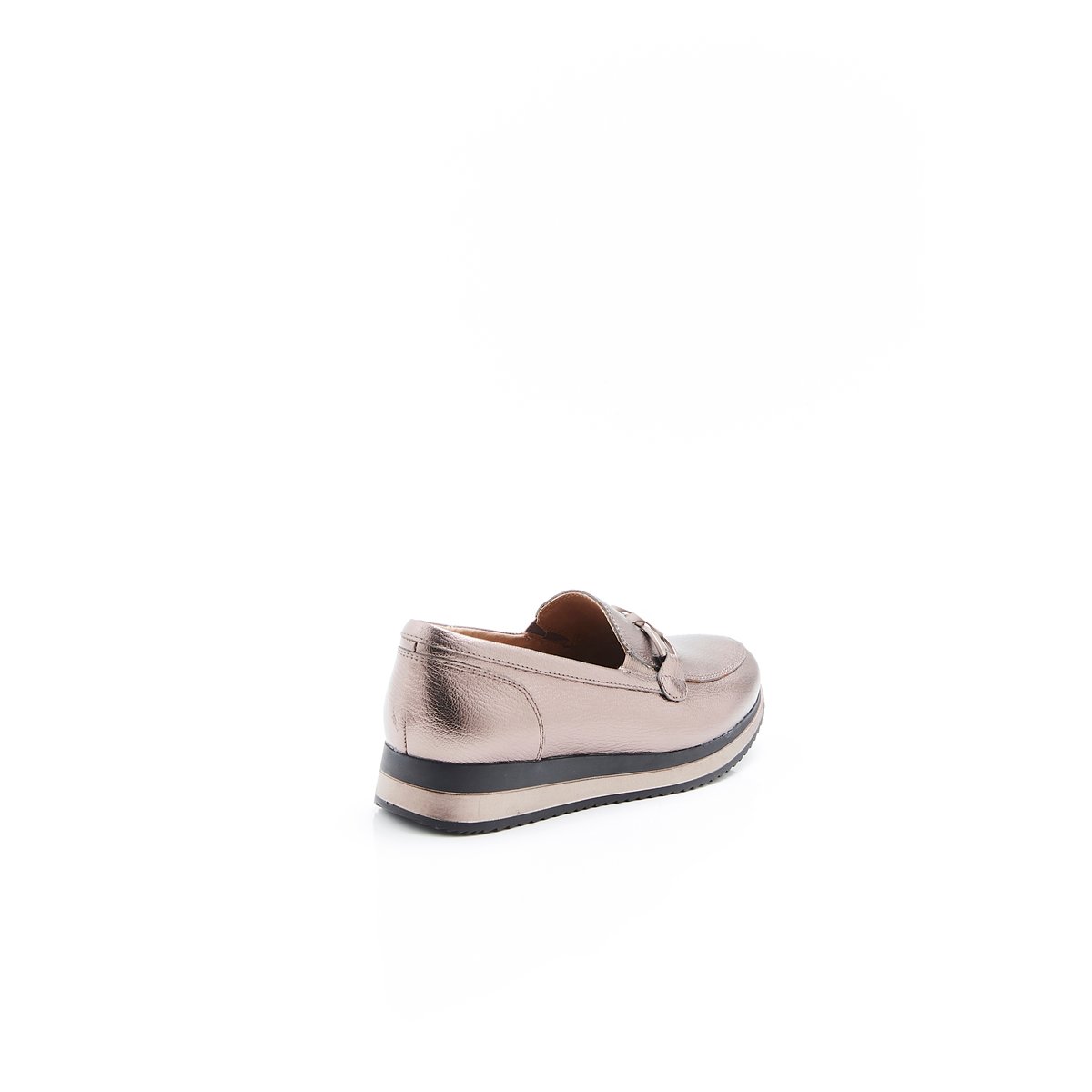 Moccasins Amortyl avec chaînette gris coloris bronze, DAMART