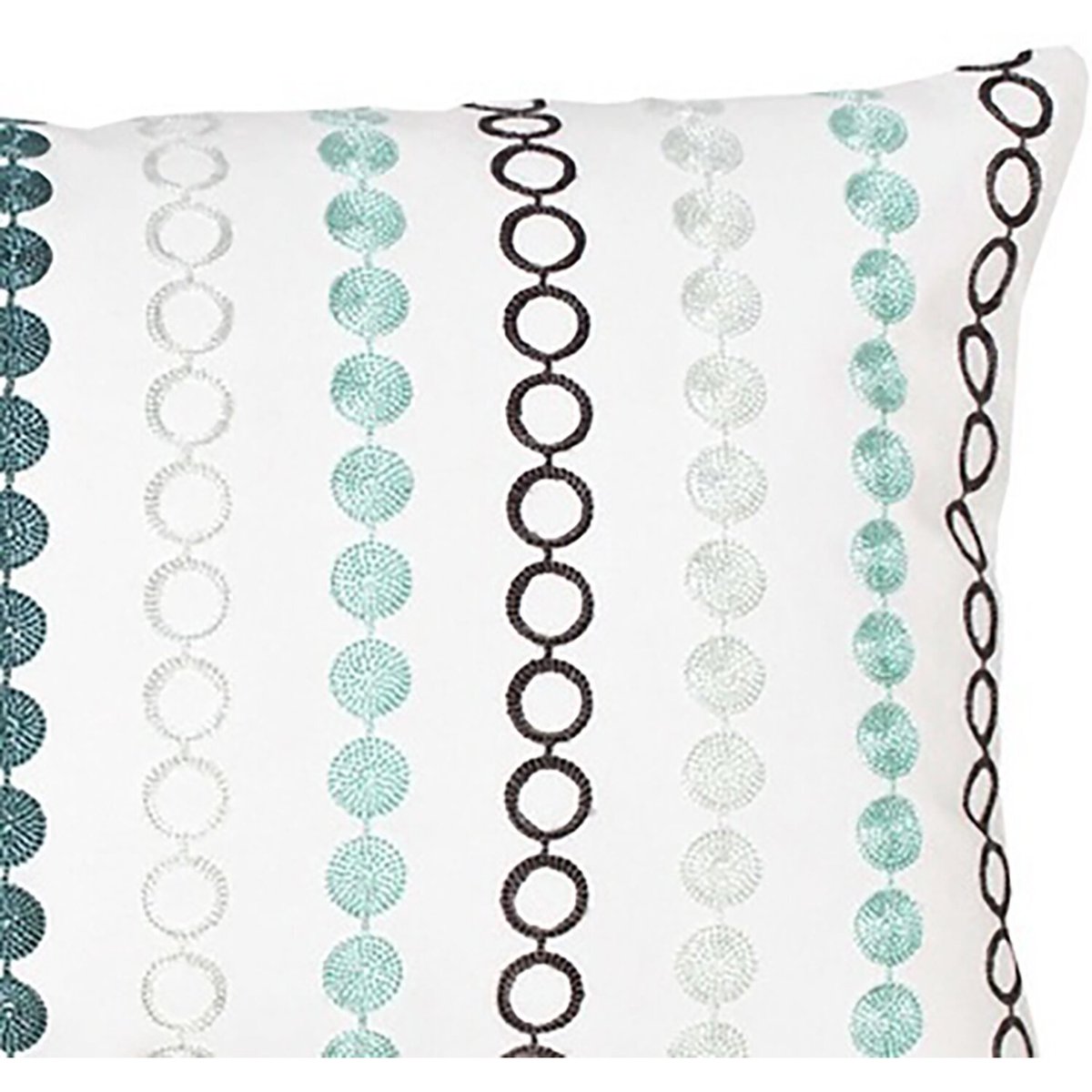Coussin déco brodé en polycoton imprimé, Stello blush, C DESIGN HOME TEXTILE