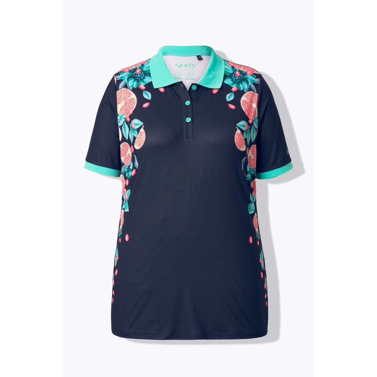 Polo technique à manches courtes. noir, ULLA POPKEN