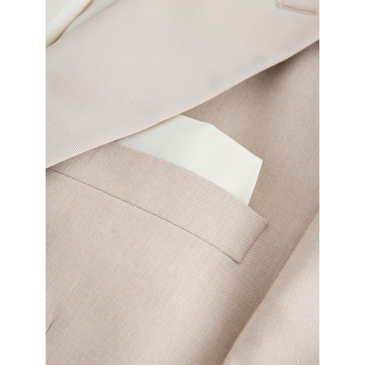 Veste de smoking slim en flanelle naturel, NEXT