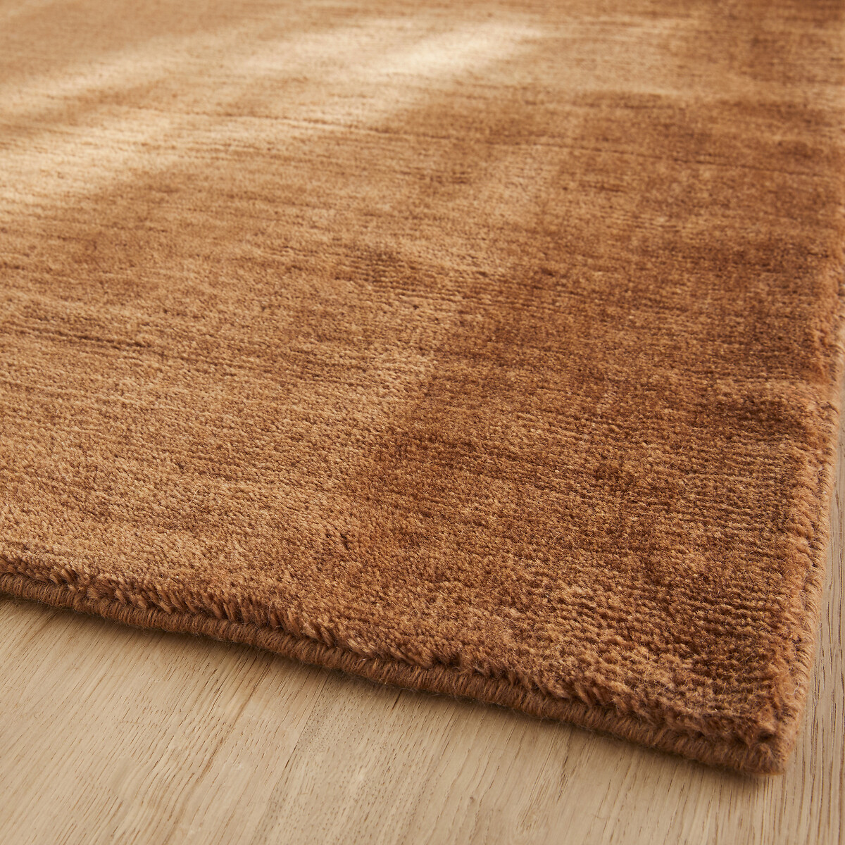 Rajah Hand-Knotted Wool & Cashmere Rug pecan, AM.PM