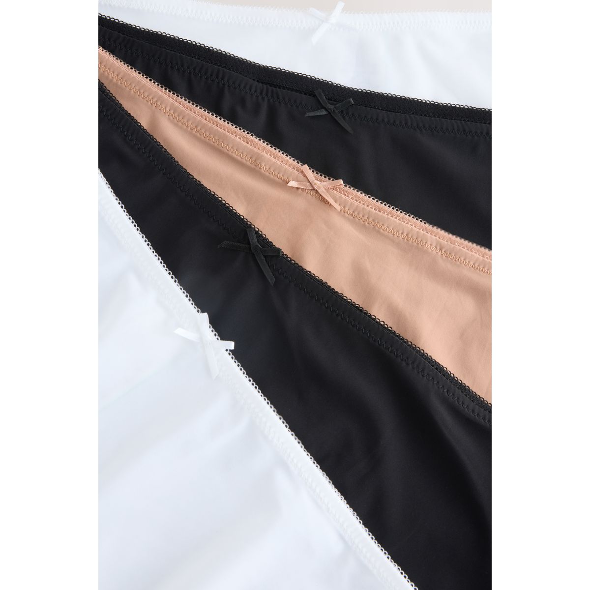 Culotte invisible dentelle, lot de 5 noir/blanc/nuit/praline, NEXT
