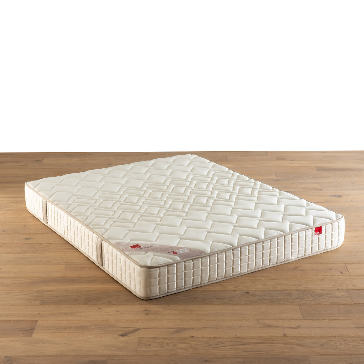 Ensemble matelas ressorts l'Illustre + sommier ecru, EPEDA
