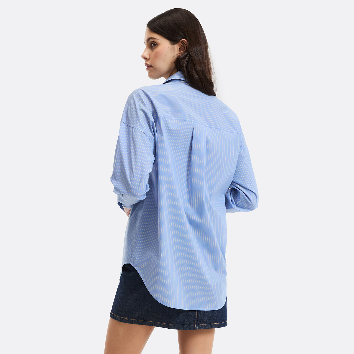 Chemise rayée ample, Signature APOLLINE rayé bleu, LA REDOUTE COLLECTIONS
