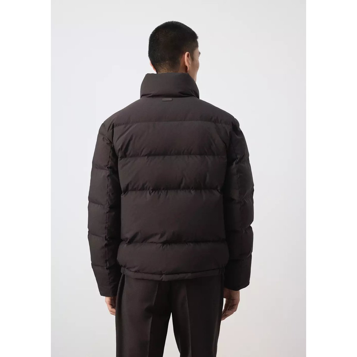 Anorak en duvet 80 % plume, 20 % déperlant chocolat, MANGO MAN