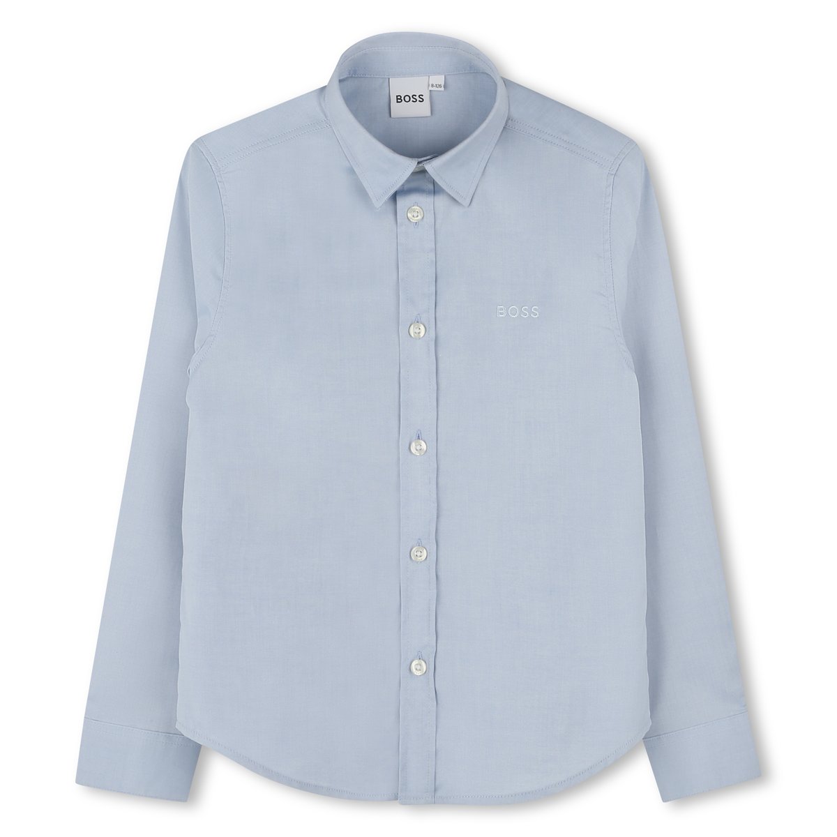 CHEMISE MANCHES LONGUES faded blue, BOSS KIDSWEAR