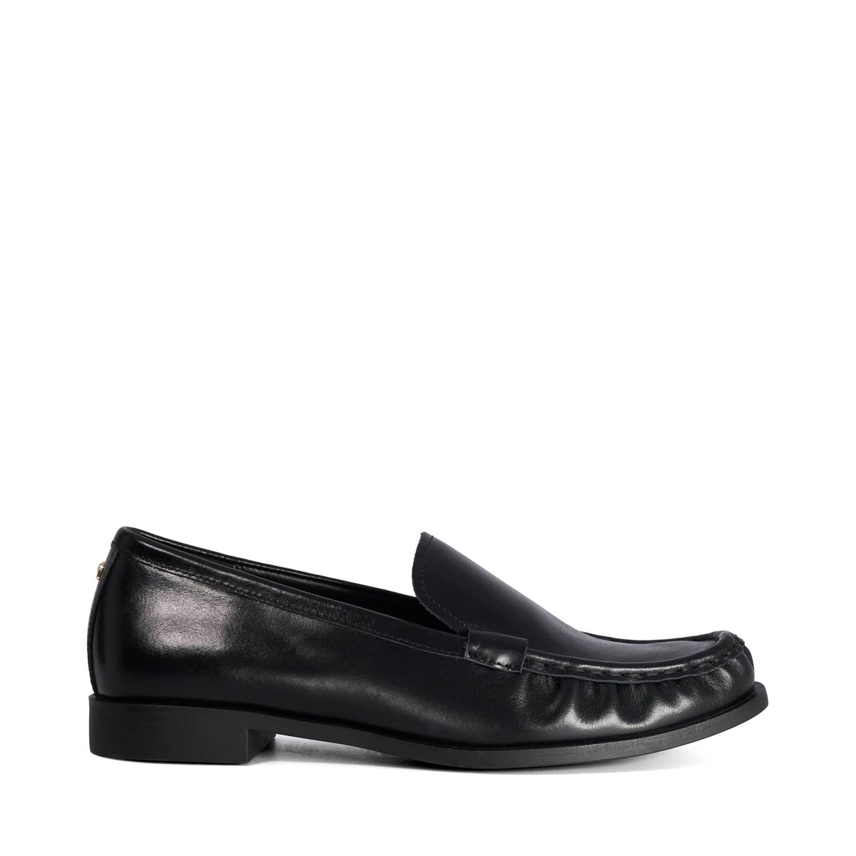 Mocassins à bout froncé - GRATES black-leather, DUNE LONDON