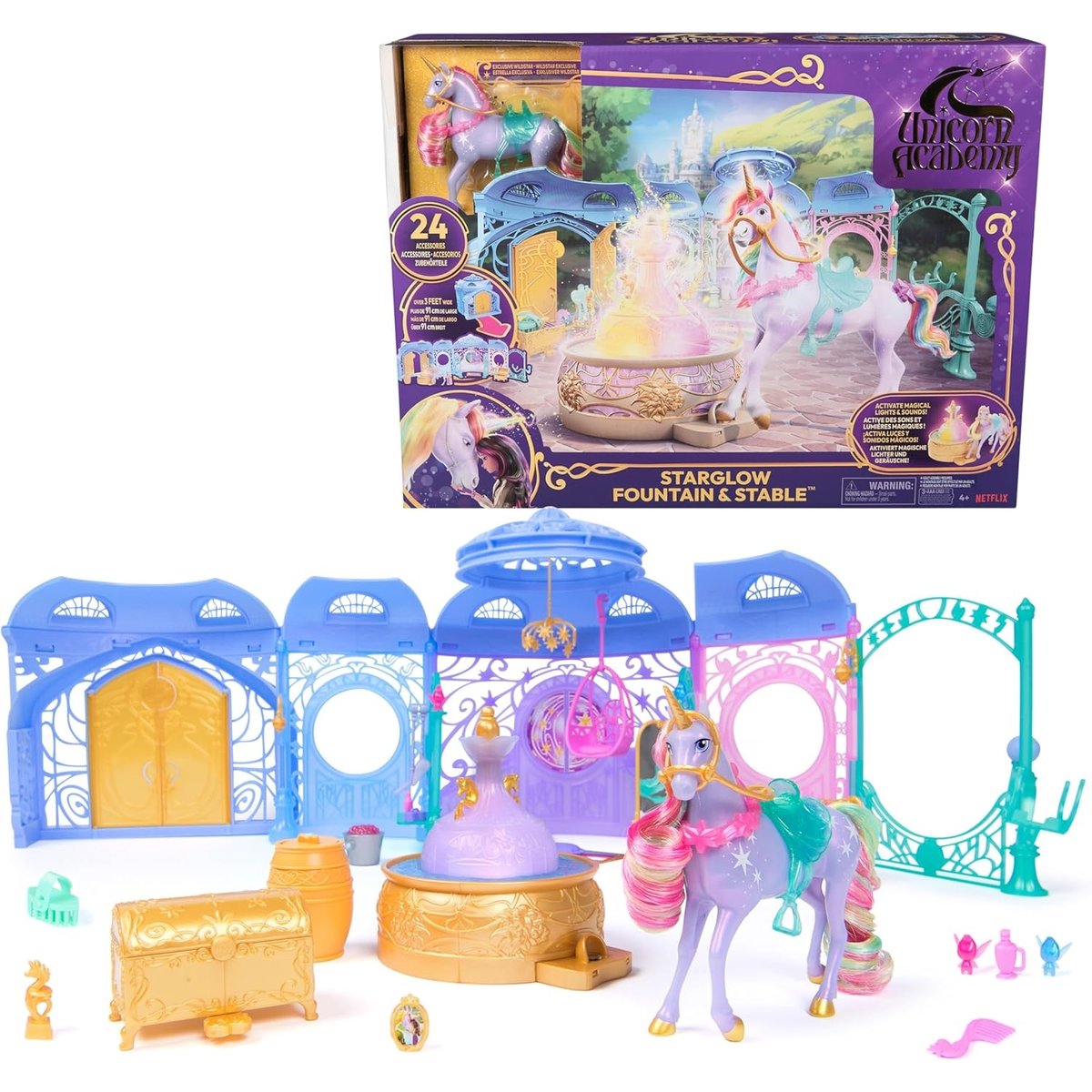 Unicorn Academy L'Ecole des Licornes multicolore, SPIN MASTER