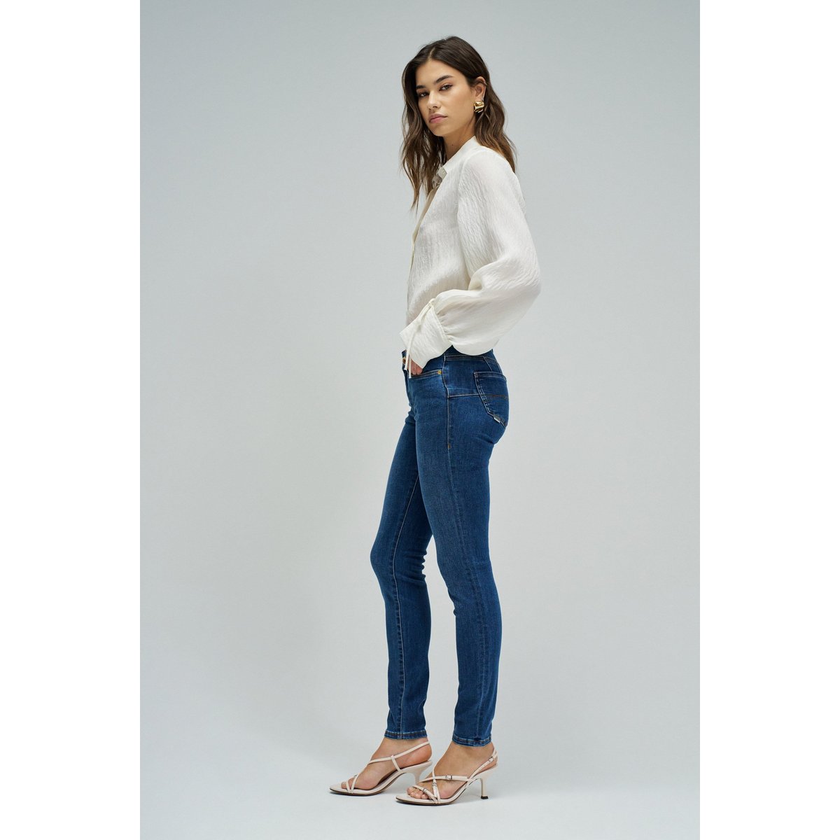 JEAN WONDER PUSH UP SKINNY bleu, SALSA JEANS