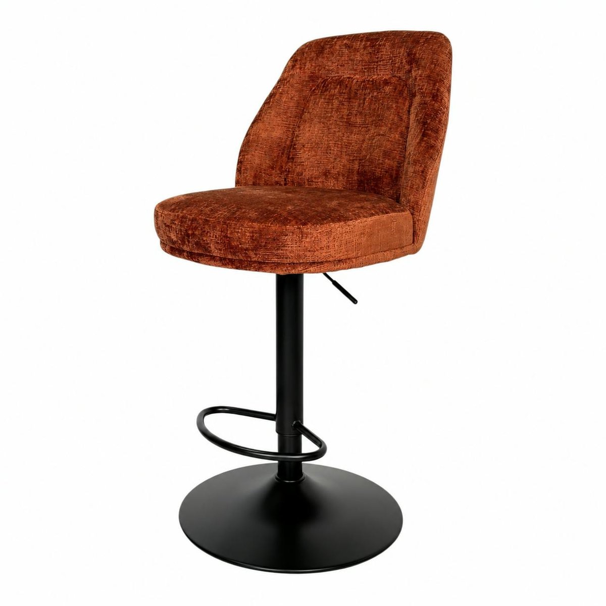 Chaise de bar pivotante et réglable (lot de 2) IENA rouille, PIER IMPORT