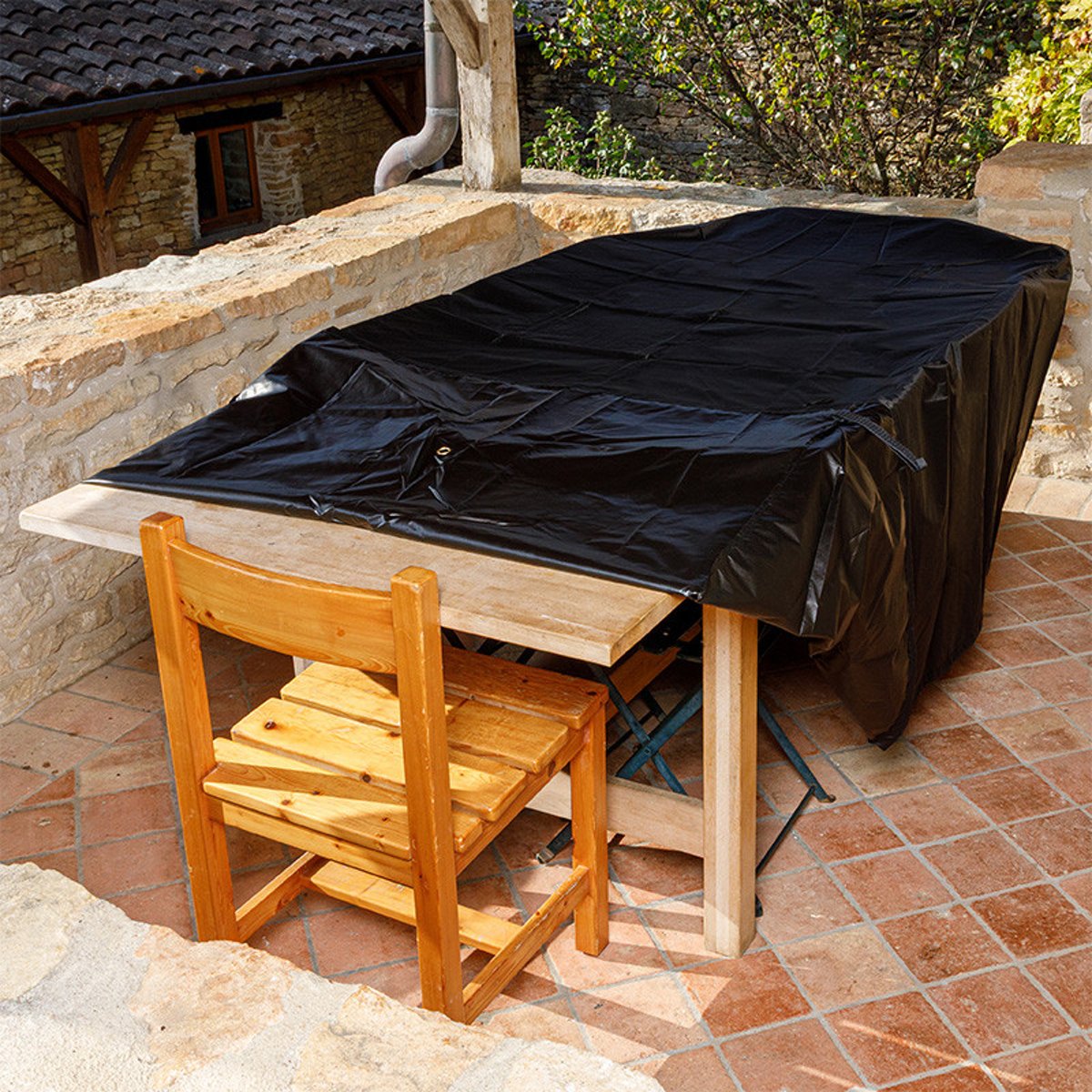Housse de protection pour salon de jardin, Housse de Salon de Jardin Somagic noir, gris, SOMAGIC