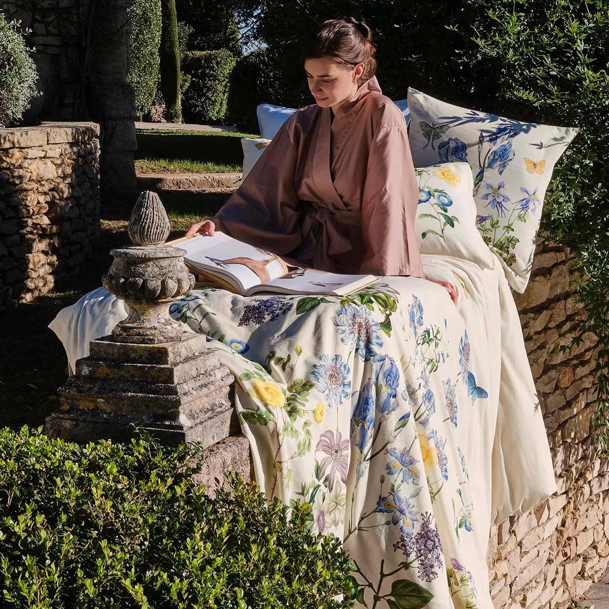 Housse de couette lin & coton lavé IRIS D'ETE naturel, GARNIER THIEBAUT