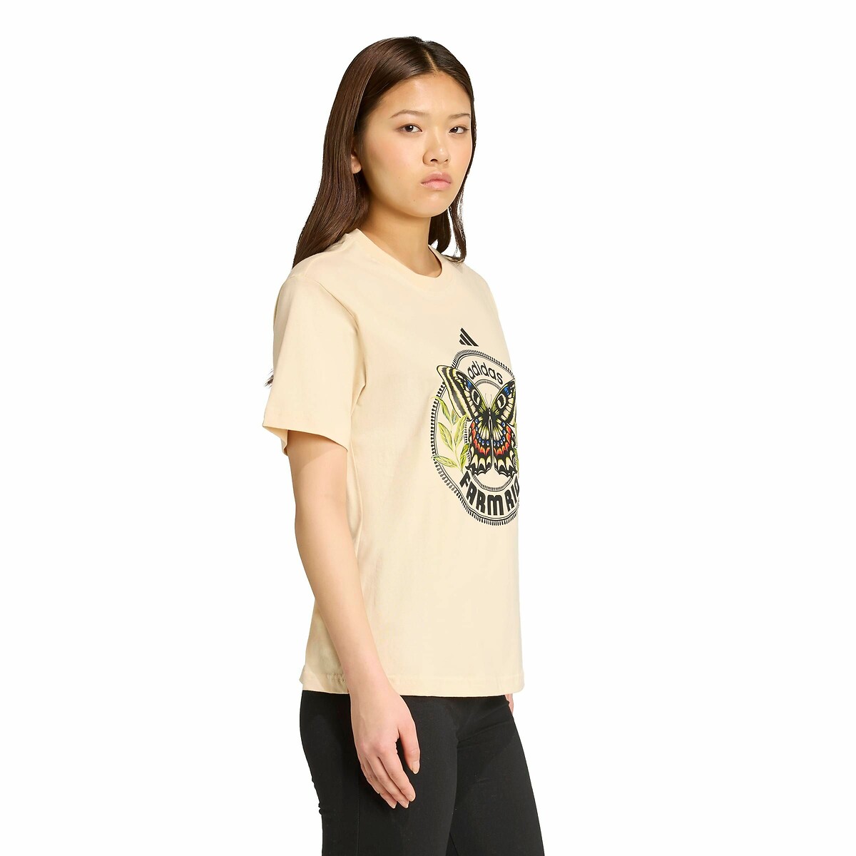 T-shirt FARM RIO beige, ADIDAS SPORTSWEAR