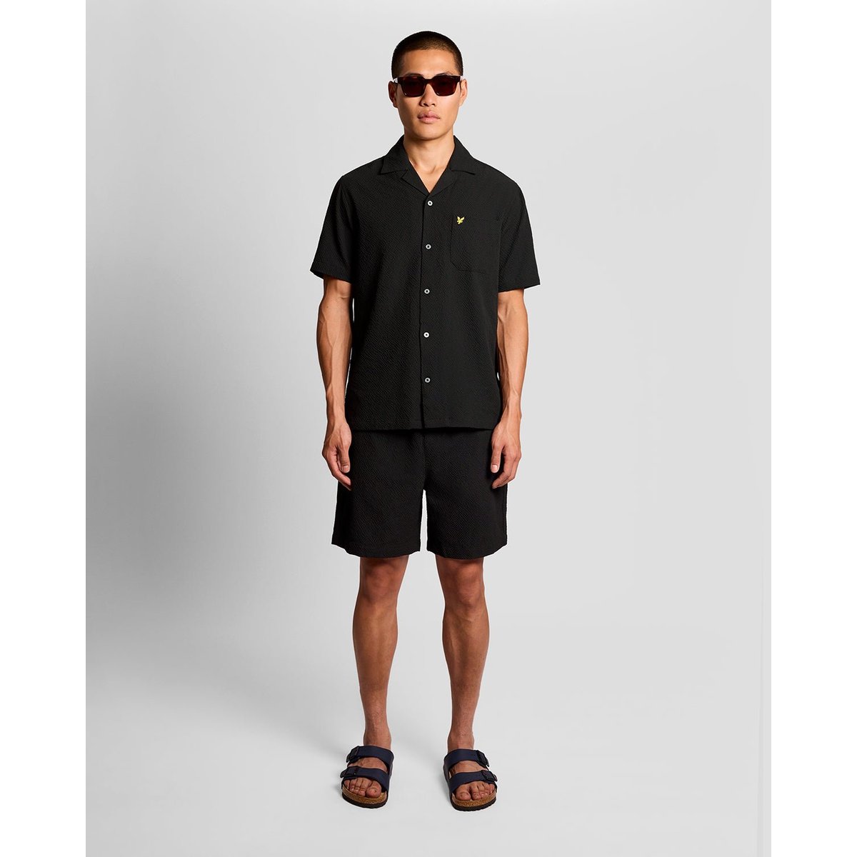 Chemise resort manches courtes noir jais, LYLE & SCOTT