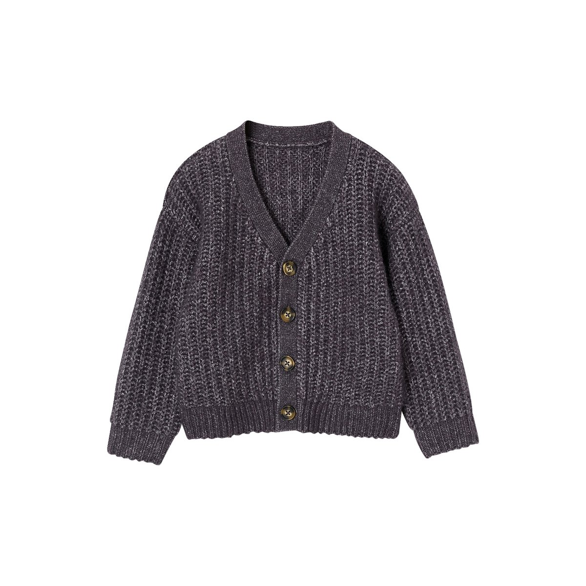 Gilet col V gris ardoise, VERTBAUDET