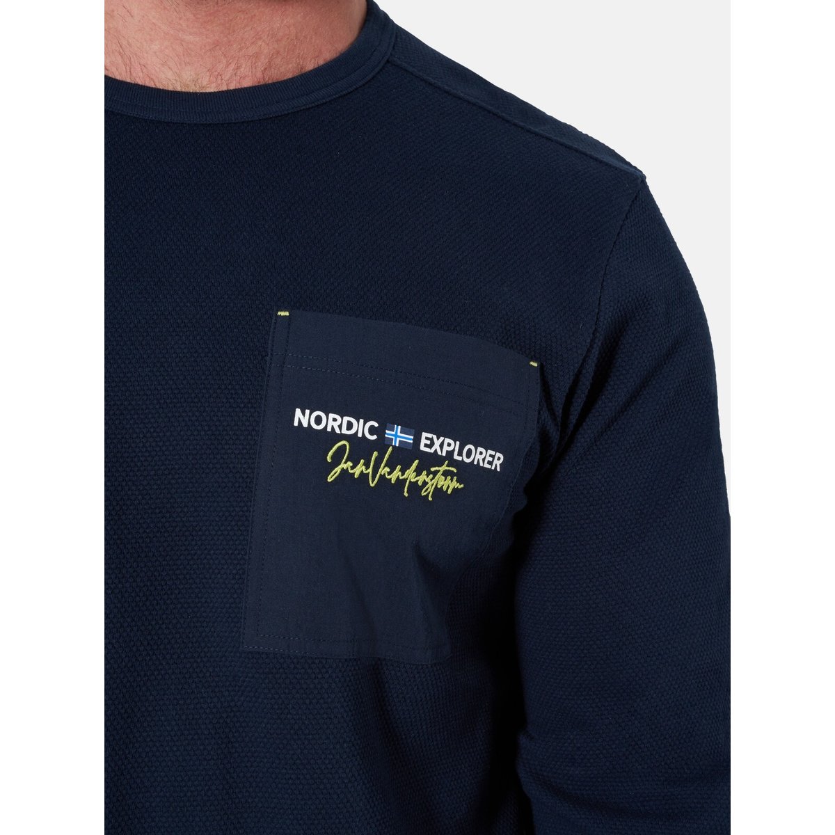Lot de 2 sweatshirts TUDEMAL bleu foncé kaki, JAN VANDERSTORM