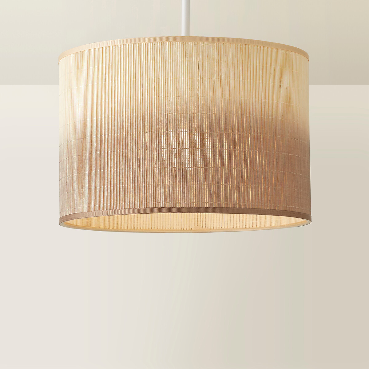 30cm Marta Ombre Bamboo Drum Shade brown , SO'HOME