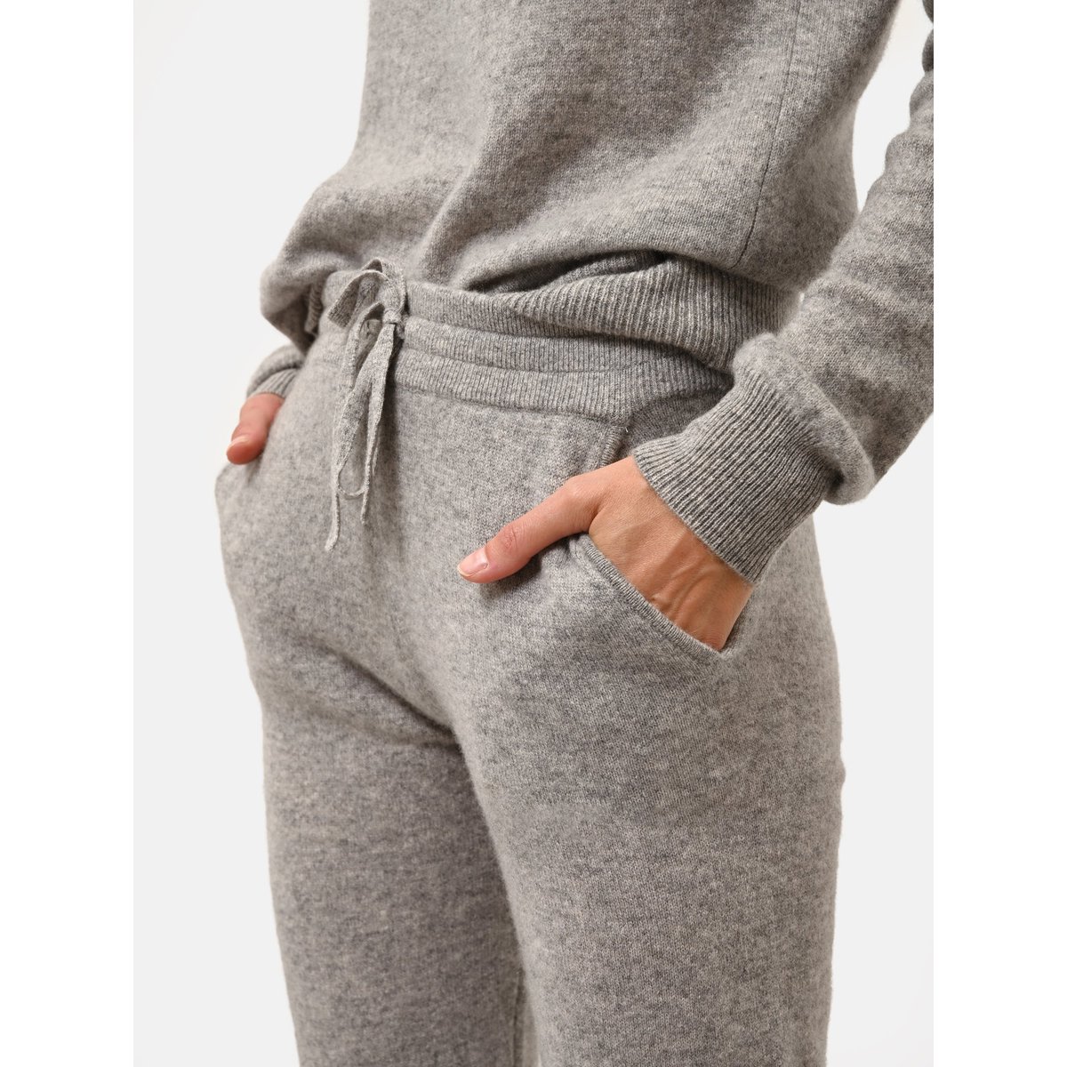 Jogging Nuage Chiné Wendy gris clair chiné, JUST CASHMERE