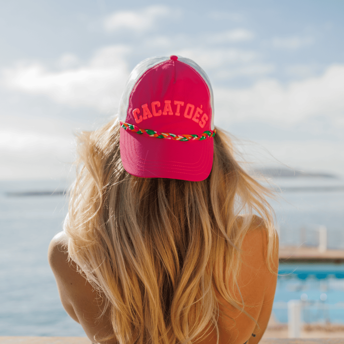 Casquette LIMON rose fluo, CACATOES