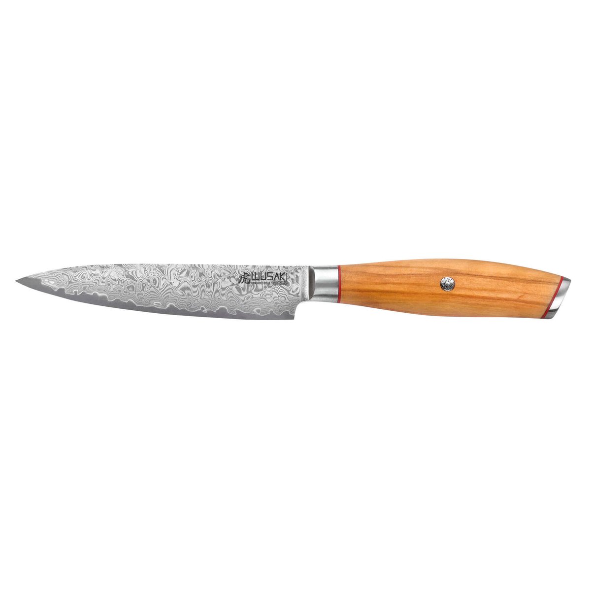 Couteau modèle universel Fujiko 12cm manche en olivier v002237, WUSAKI