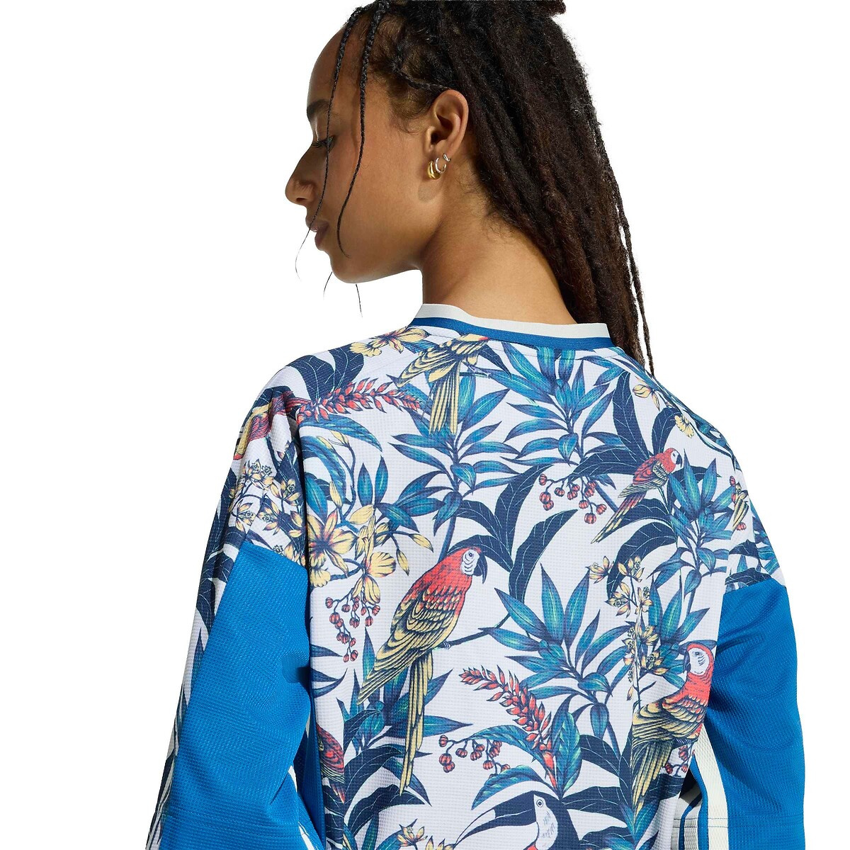 T-shirt col V imprimé FARM RIO imprimé floral, ADIDAS SPORTSWEAR