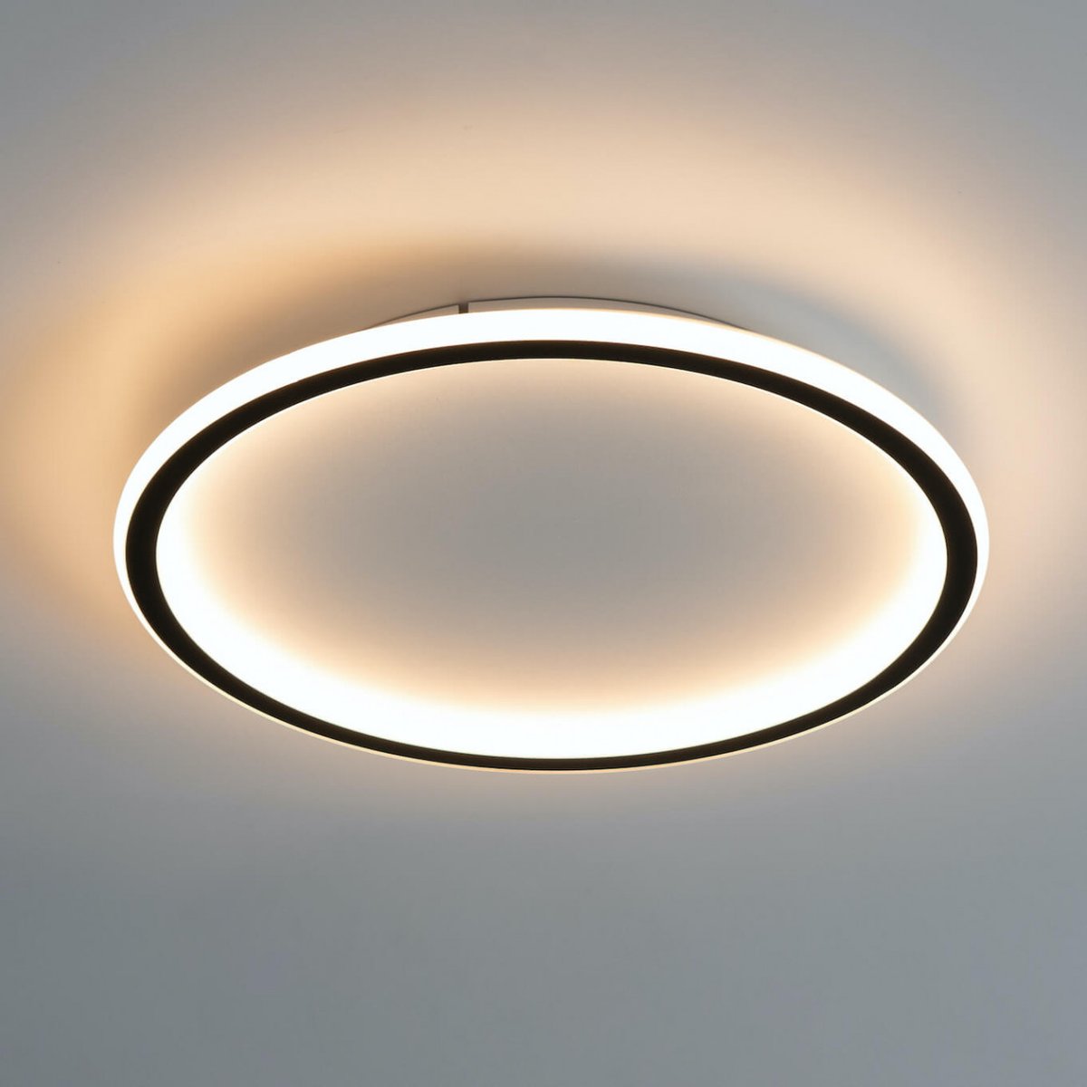 Plafonnier rond moderne - ALESSIA noir, KOSILUM