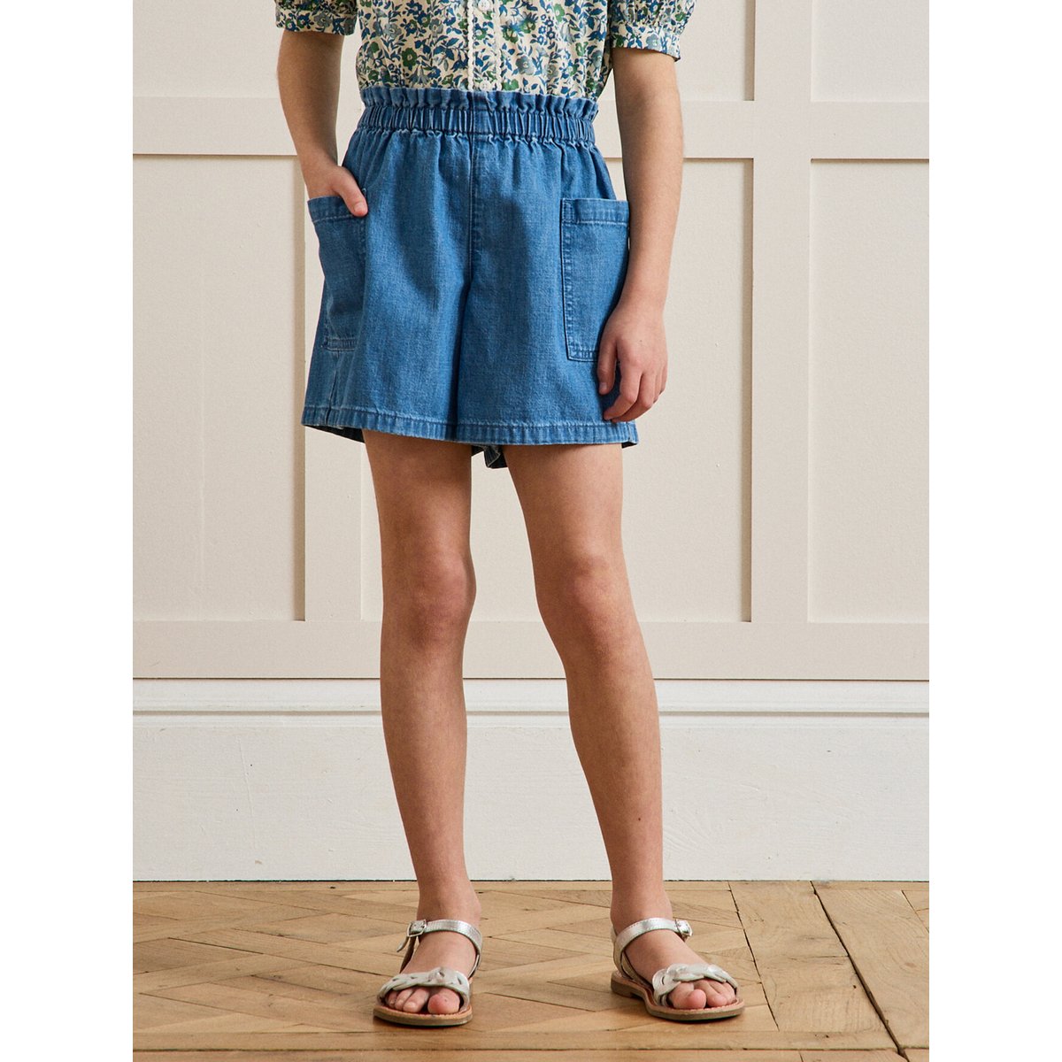 Short en denim light denim stone, CYRILLUS