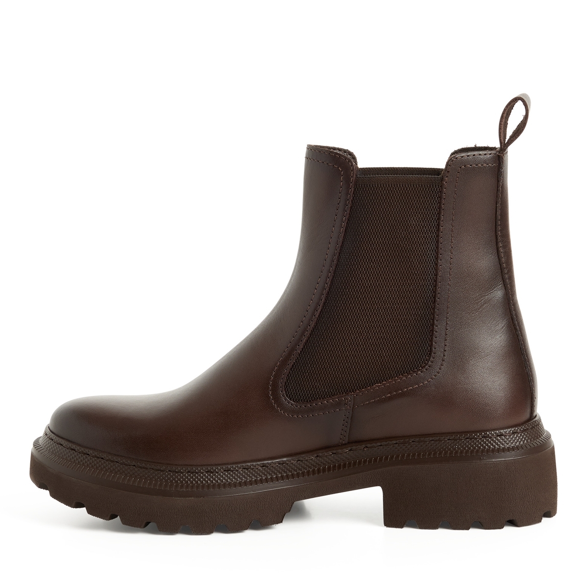 Bottine Chelsea en cuir marron, TAMARIS