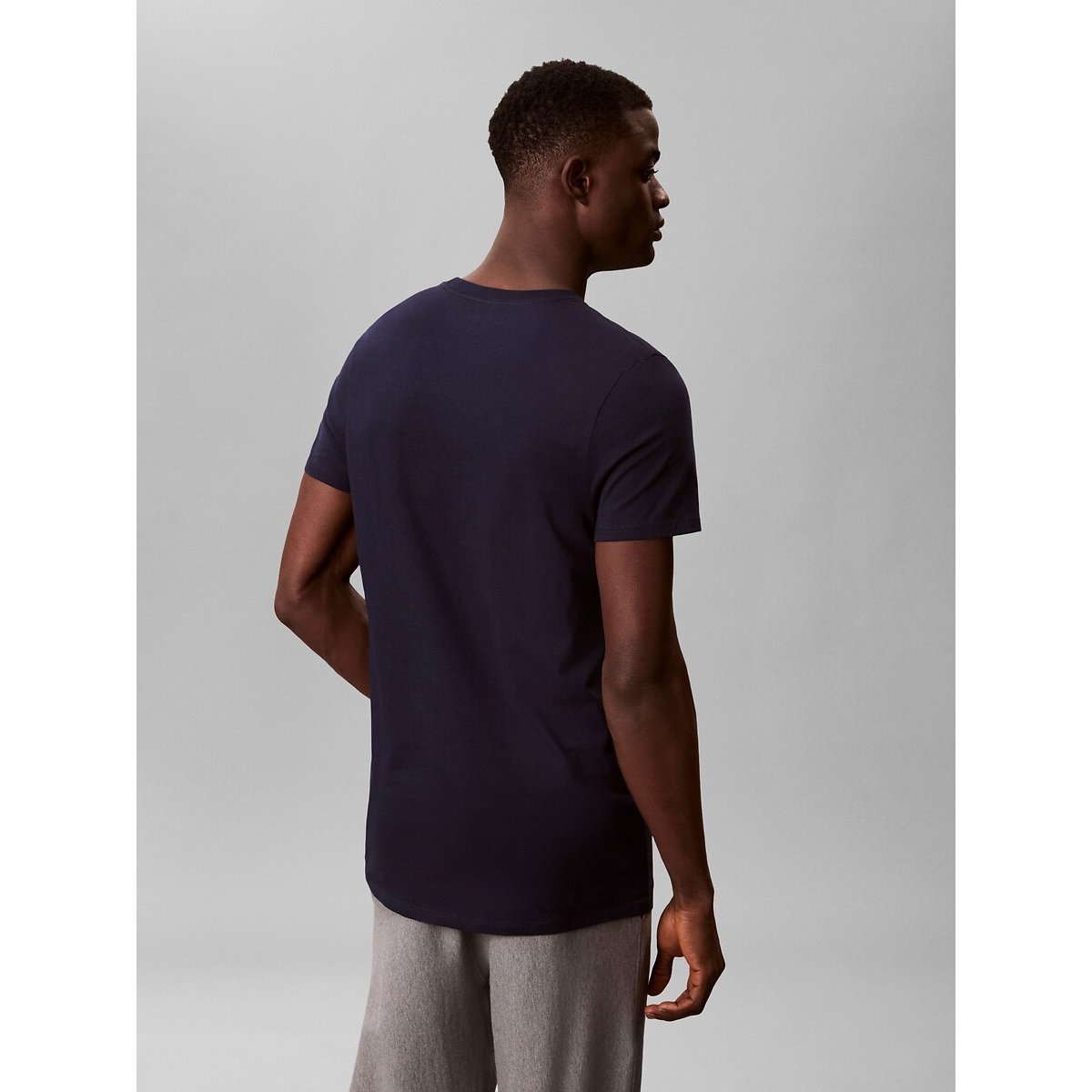 Lot de 3 T-shirts manches courtes noir + gris + rouge, CALVIN KLEIN UNDERWEAR
