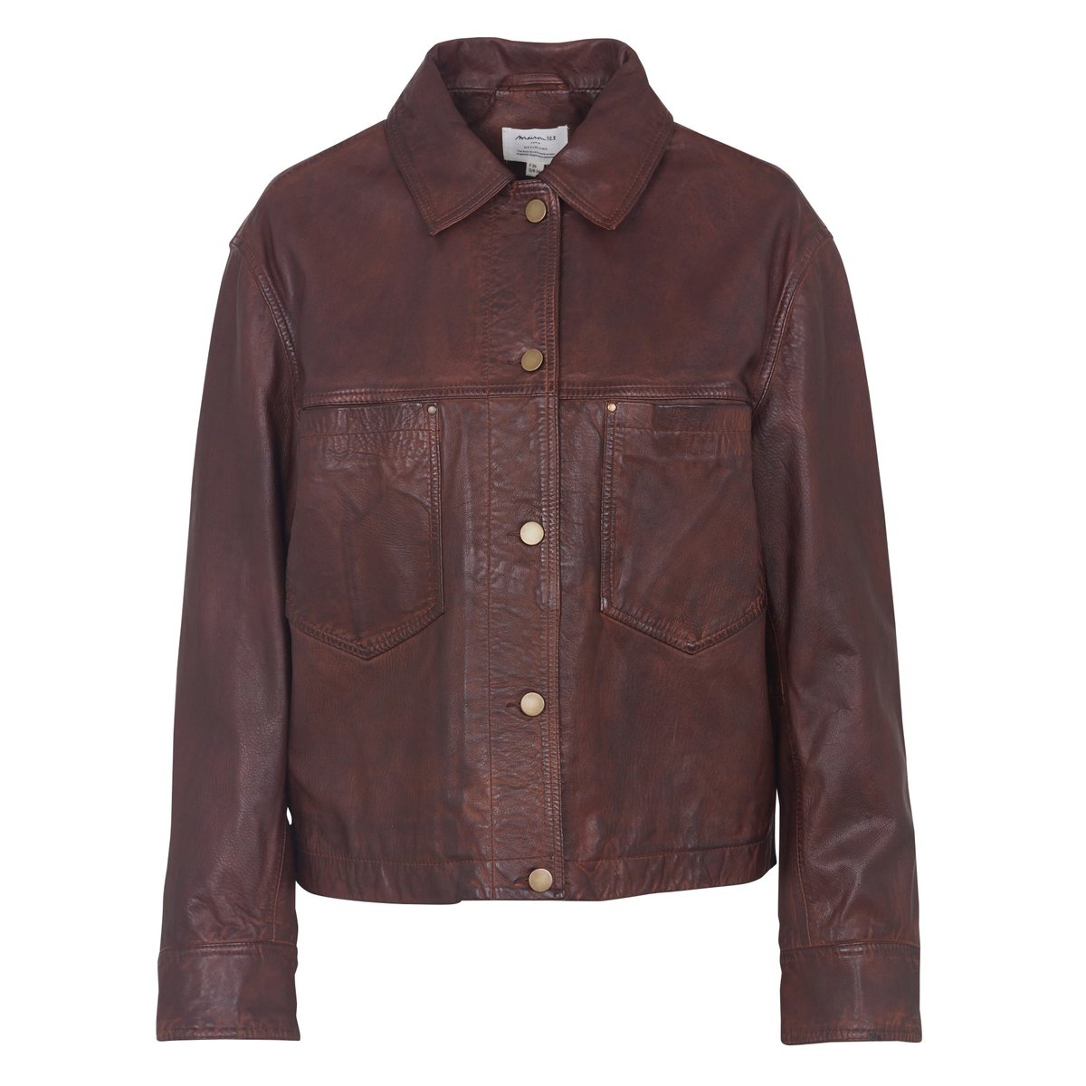 Blouson en 100% cuir CARLA brique, Maison 123