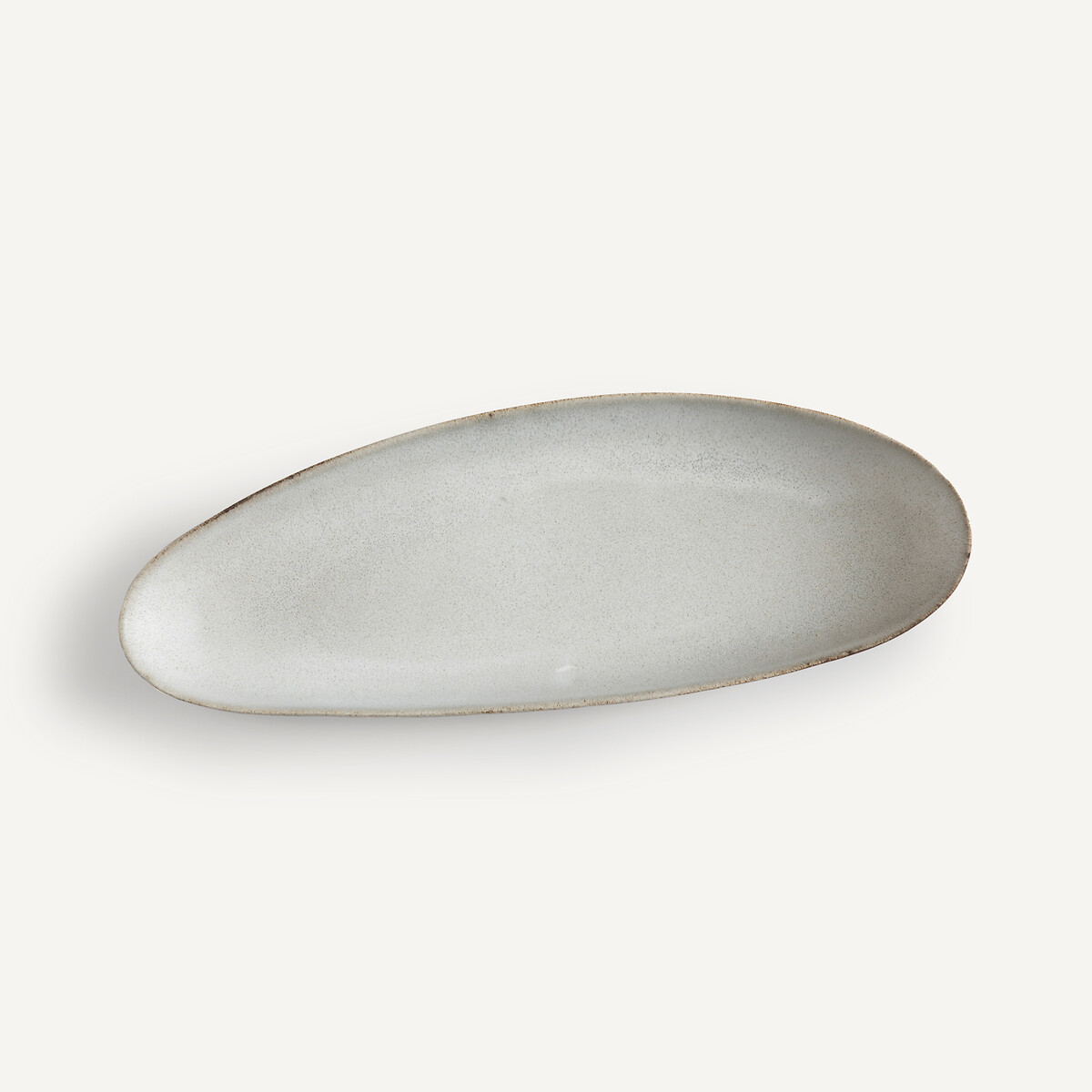 Plat ovale grès, Leiria gris, AM.PM
