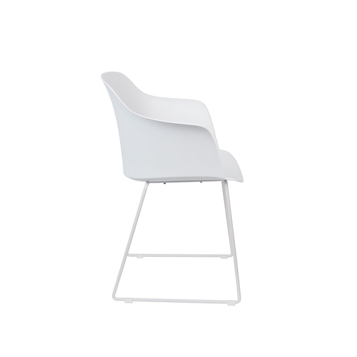 Chaise design (lot de 2), TANGO blanc, BOITE A DESIGN
