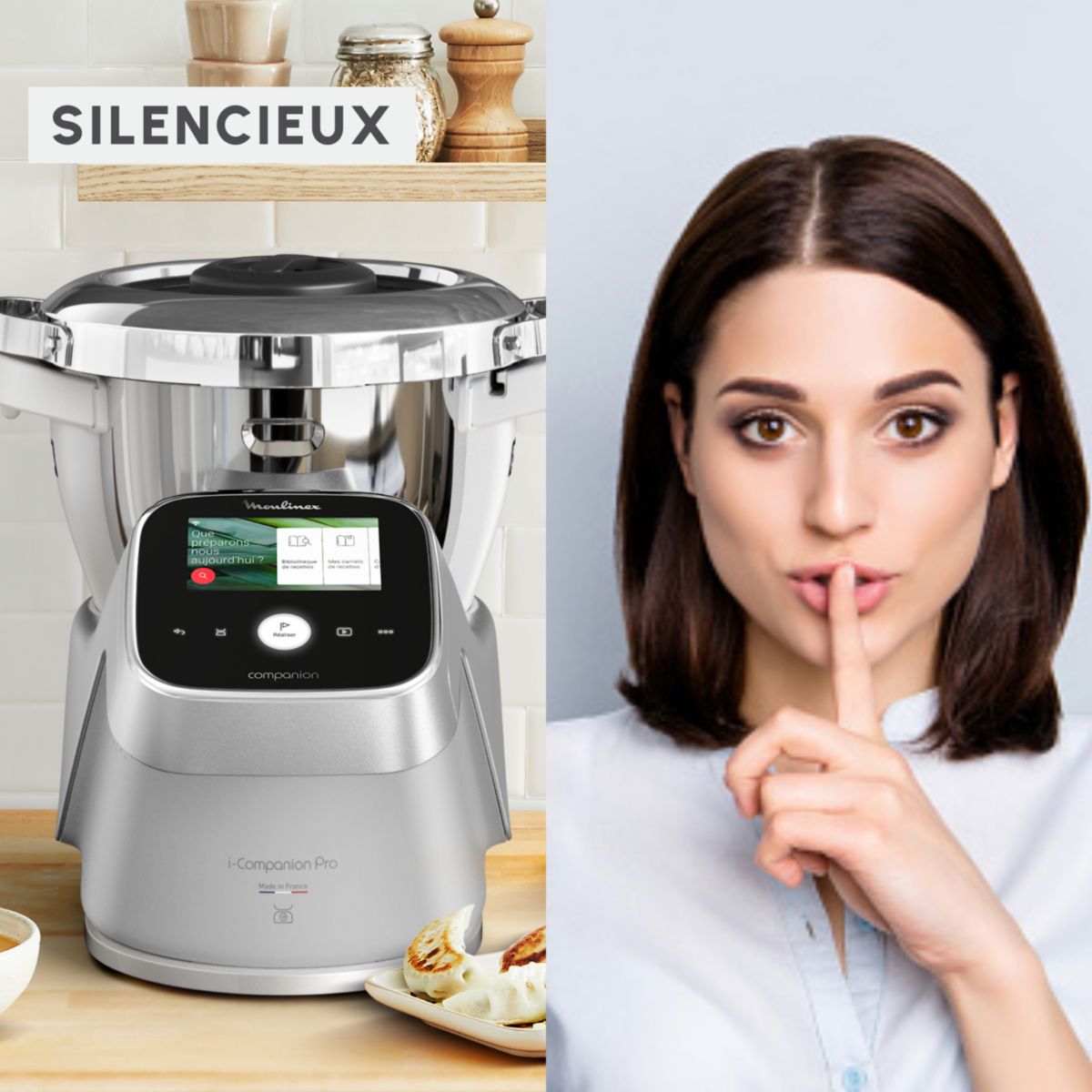 Robot cuiseur I Companion Touch Pro HF93ECF0 couleur unique, MOULINEX