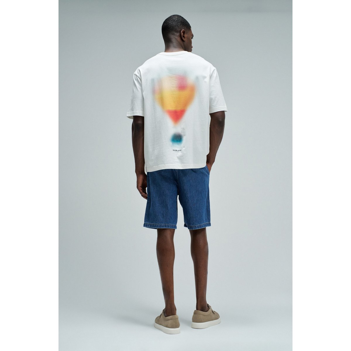 T-SHIRT AVEC IMPRIMÉ AU DOS beige, SALSA JEANS