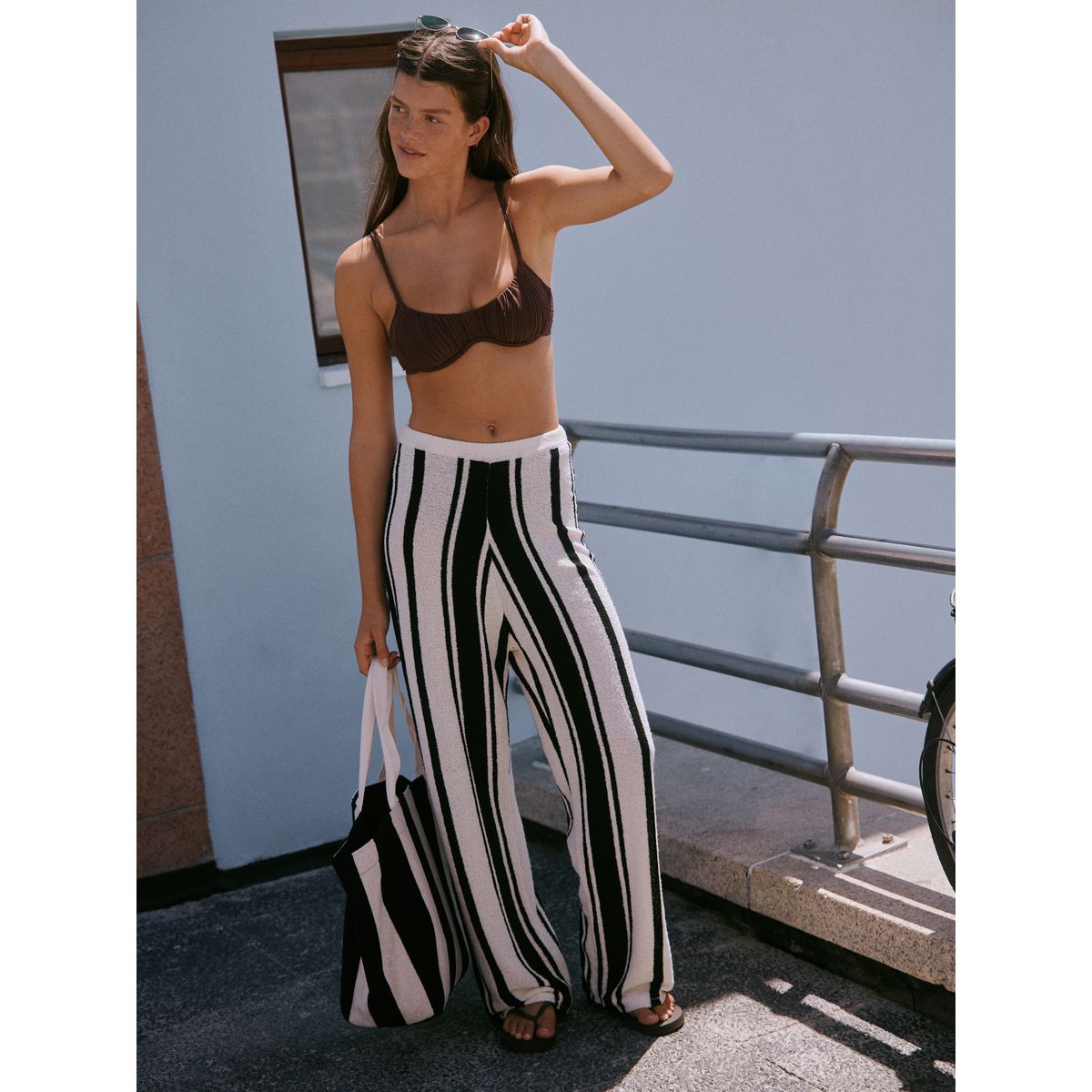 Pantalon de plage en maille monochrome, NEXT