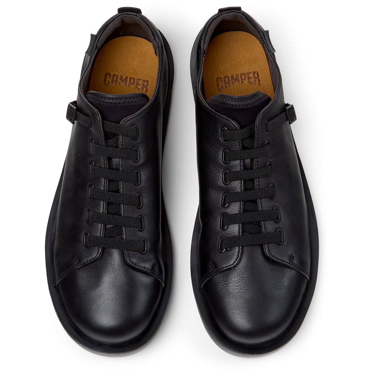 Derbies Cuir daim WAGON noir, CAMPER